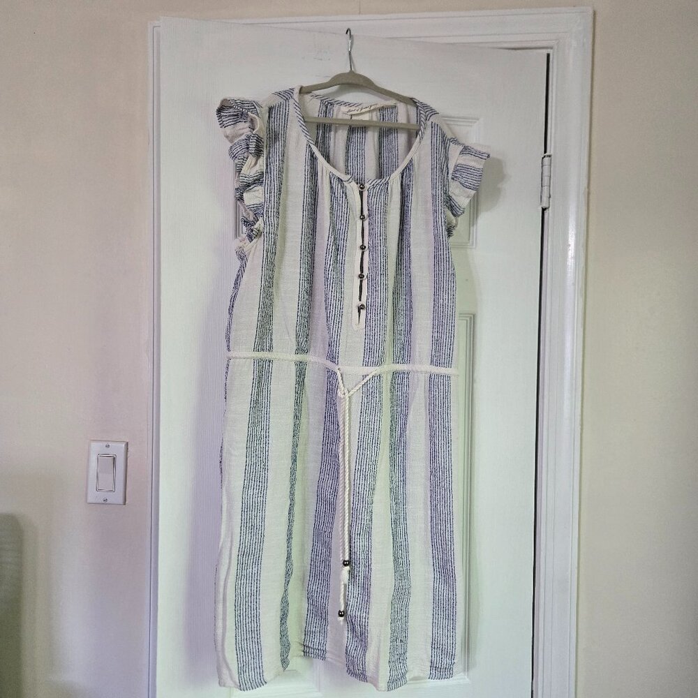 Ruffled, Striped Dress - H&M - Size 6